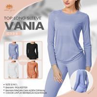 Gambar Baju Kaos Yoga Senam Olahraga Lengan Panjang Wanita Dry Fit C139 dari Unique Yoga Bali Kota Denpasar 1 Tokopedia