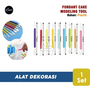 Alat Dekorasi Kue Fondant Tools Modeling Tool Buttercream (1 Set)