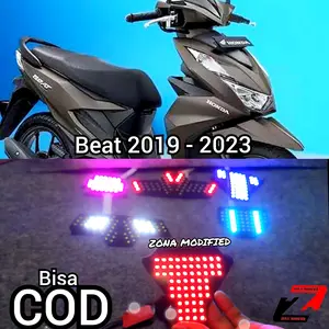stoplamp running beat deluxe 2019-2023 beat street 8 mode otomatis