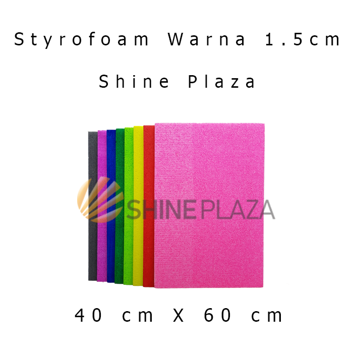 Gambar Sterofoam Styrofoam 1.5 cm - Gabus Busa Lembaran Warna Warni 1.5cm - Merah Muda dari Shine Plaza Kota Bandung Tokopedia