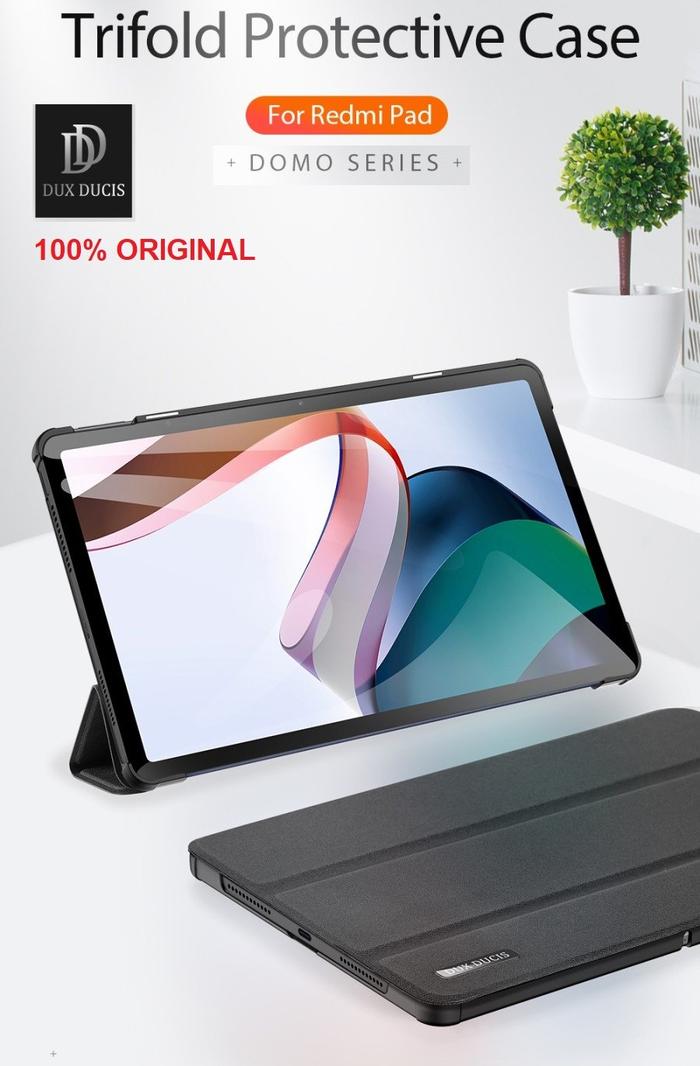 Gambar Case Redmi Pad 10.61 Book Cover Casing Dux Ducis Domo - Hitam dari PusatProductOriginal Kota Administrasi Jakarta Pusat Tokopedia