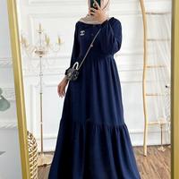 Gambar GAMIS LEBARAN CRINKLE PREMIUM|DRESS LEBARAN MUSLIM CRINKLE AIRFLOW XXL dari Shoppa.stuff Kota Tangerang Selatan 2 Tokopedia