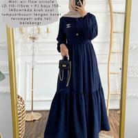 Gambar GAMIS LEBARAN CRINKLE PREMIUM|DRESS LEBARAN MUSLIM CRINKLE AIRFLOW XXL dari Shoppa.stuff Kota Tangerang Selatan 1 Tokopedia