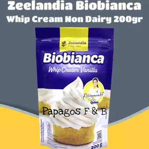 Biobianca Non Diary Whip Cream Vanilla 200 gr / gram