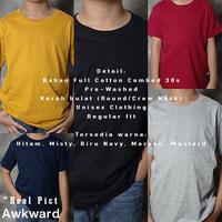 Gambar Kaos Polos Anak Katun Combed 30s Abu-abu Misty - S dari Awkward Brand Kota Administrasi Jakarta Selatan 4 Tokopedia
