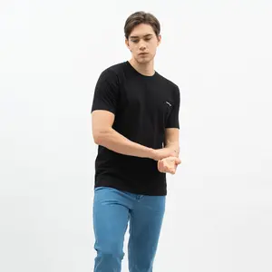 Houseofcuff Kaos Polos Pria Premium Katun Combed Lengan Pendek Hitam