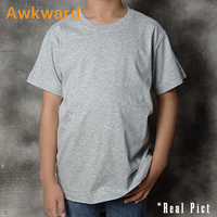 Gambar Kaos Polos Anak Katun Combed 30s Abu-abu Misty - S dari Awkward Brand Kota Administrasi Jakarta Selatan 1 Tokopedia