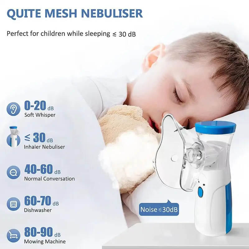 Alat Terapi Pernafasan Ultrasonic Inhaler Nebulizer uap Bayi pilek 0