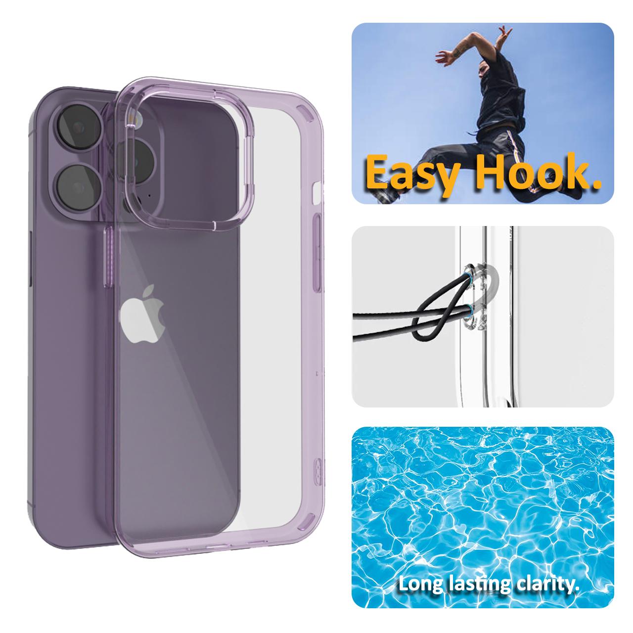 Case iPhone 14 Pro Max Plus OctaGoods Dual Clear Hybrid Matte Casing