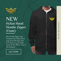 Gambar Jaket Hoodie Zipper Pria Wanita Zelda Link Hylian Hood - L dari Hyrule Merchandise Kab. Bekasi 2 Tokopedia