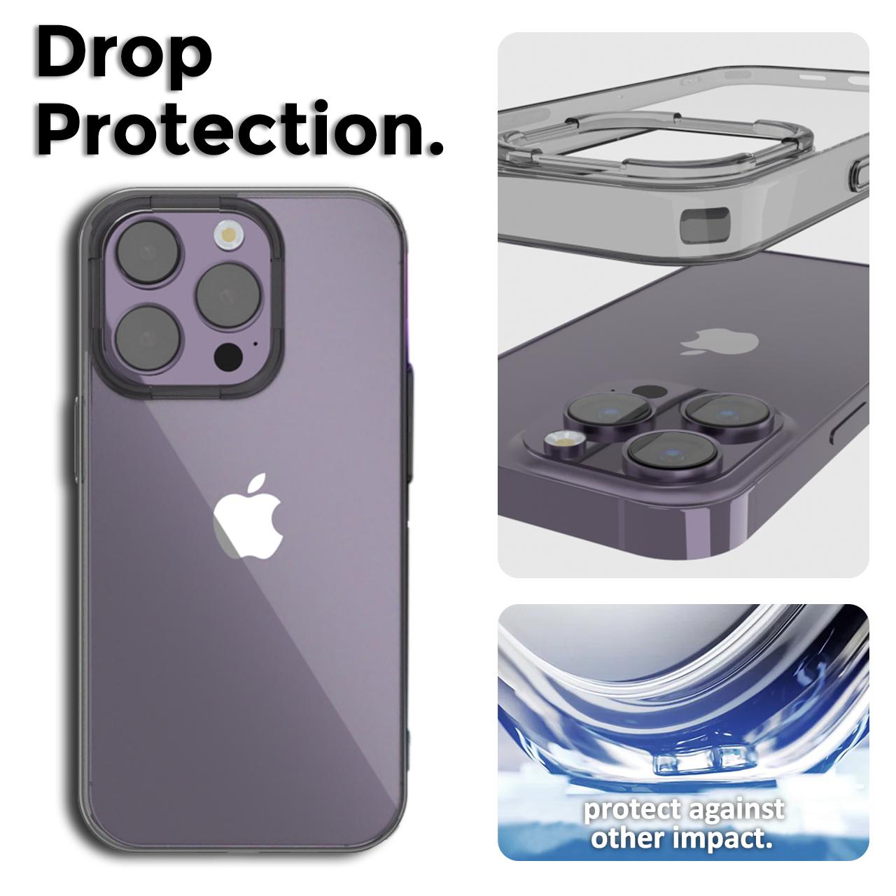 Case iPhone 14 Pro Max Plus OctaGoods Dual Clear Hybrid Matte Casing