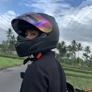 Helm JPN Full Face SNI Racing MotoGP Model Tanduk Motorcycle