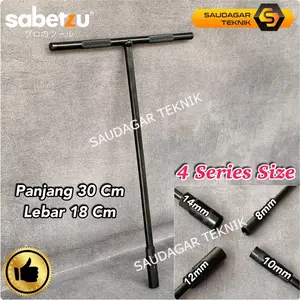 Kunci Sok T 8 10 12 14mm SABETZU Kunci T Sock Soket T Socket Wrench