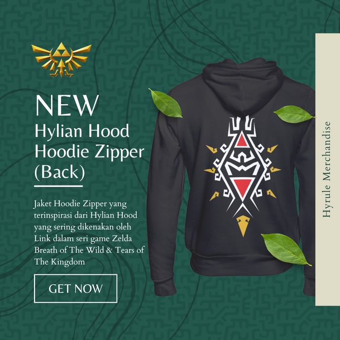 Gambar Jaket Hoodie Zipper Pria Wanita Zelda Link Hylian Hood - L dari Hyrule Merchandise Kab. Bekasi Tokopedia