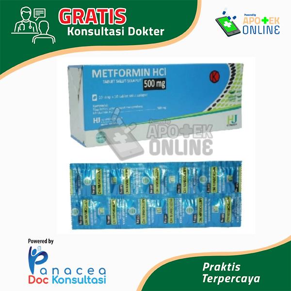 METFORMIN HEXPHARM 500 MG STRIP 10 TABLET