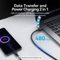 Gambar Paxel Special - Vention Kabel Data Usb Type C Fast Charging Android 3A - CTH Black, 1 Meter dari Vention Authorized Store Kota Administrasi Jakarta Barat 5 Tokopedia