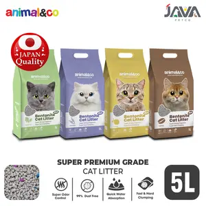 Pasir Kucing AnimalnCo Premium 5L Cat Litter Pasir Gumpal Wangi