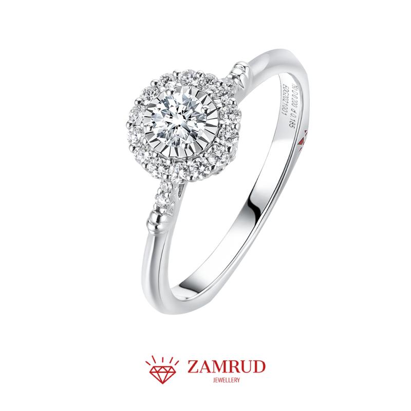 Cincin Berlian ELIZE LR Zamrud Jewellery 0