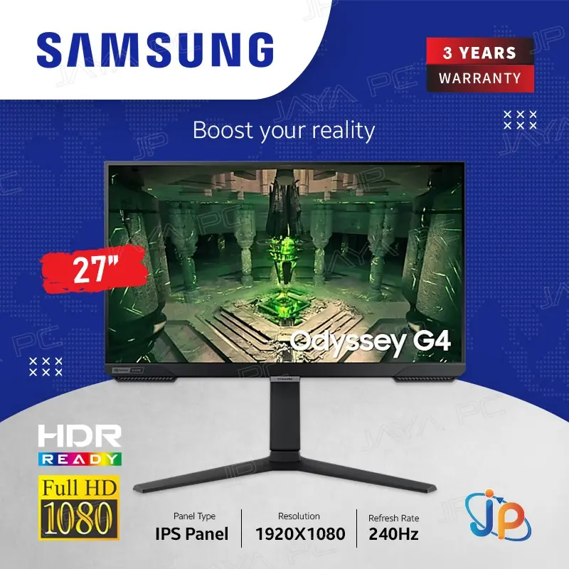 Monitor Samsung LED IPS Odyssey G4 S27BG400/ LS27BG400EE - 27" Inch