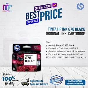 Tinta HP INK 678 Black Cartridge - For 1515, 2545 Original
