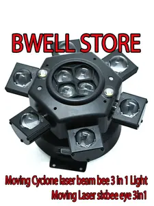 MOVING HEAD CYCLONE 10X10W RG LASER 45w