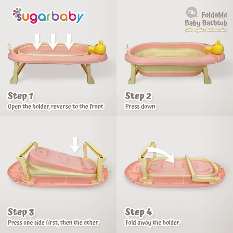 Sugar Baby Baby Bathtub with Digital Thermometer F82 Bak Mandi Bayi 4