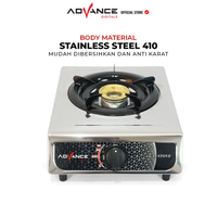 Gambar ADVANCE KOMPOR GAS GB-6601S / GB6601S Body Full Stainless Steel dari Atakrib Elektronik Yogyakarta Kab. Sleman 5 Tokopedia