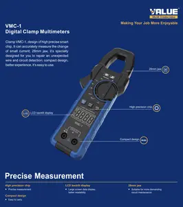 Tang Amper Value VMC-1 | Digital Clamp Meter VMC-1