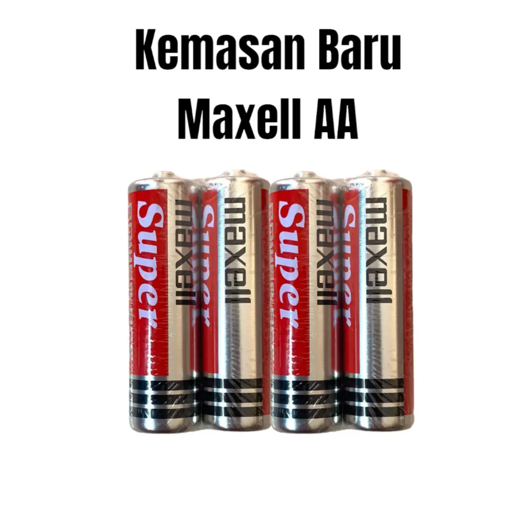 BATERAI AA MAXELL ORIGINAL A2, MN1500, MX1500, LR6, R6, 15A,15D -4 PCS