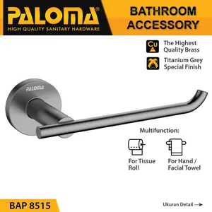 PALOMA BAP 8515 Gantungan Handuk Tempat Tissue Gulung Toilet WC Holder