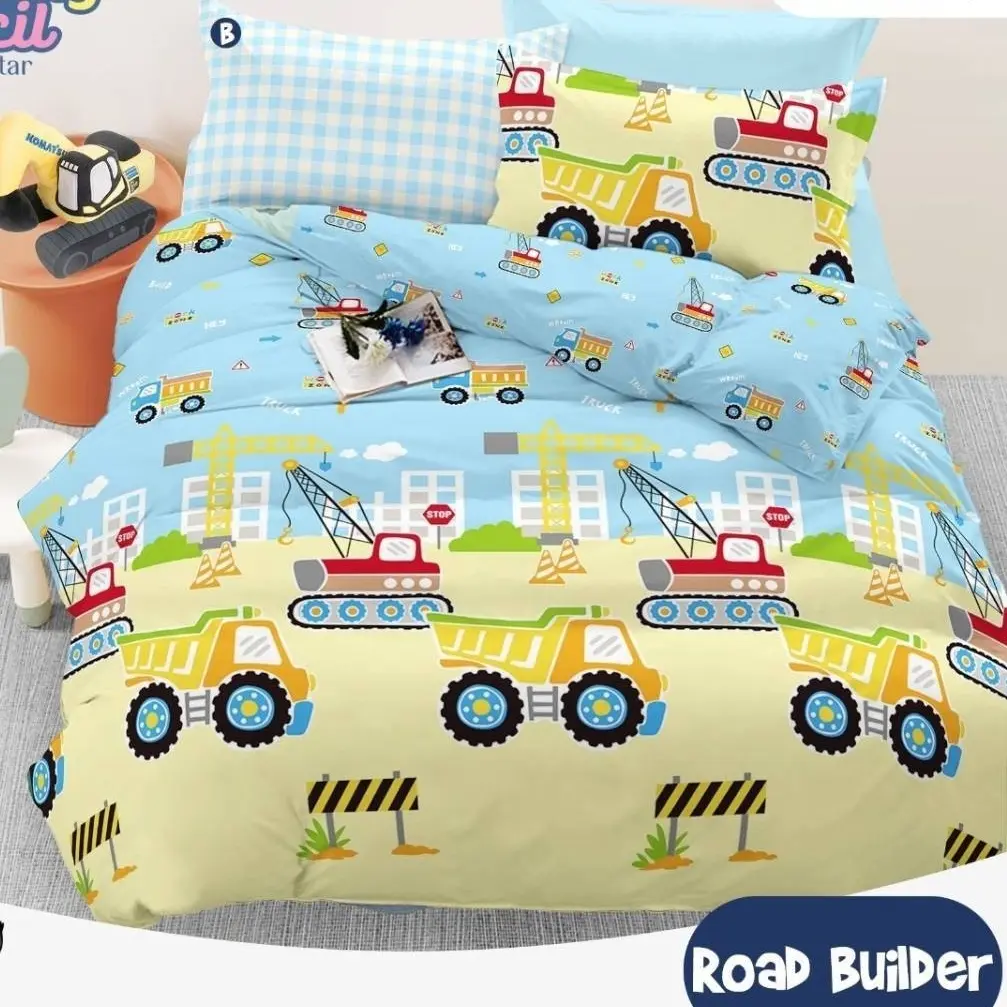 Sprei Motif Karakter Anak Uk 120x200x30 Katun Lokal Produk Homemade