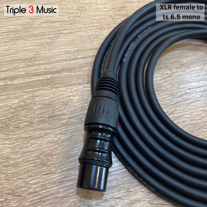 Kabel XLR 3m Female to Jack TS 6.5 akai Canare TW kabel mic dynamic 2