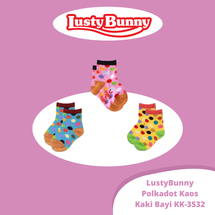Gambar Lusty Bunny Kaos kaki Bayi Baby Sock color polcadot - 6-9 Bulan, Merah Muda dari Lustybunny Baby Kota Administrasi Jakarta Barat Tokopedia
