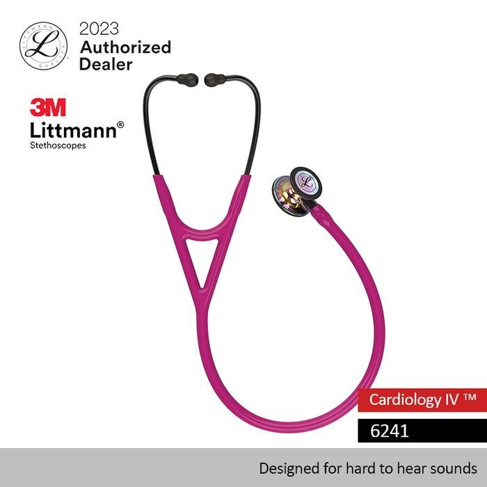Gambar 3M Cardiology IV#6241 (Raspberry Tube, Black Stem, Rainbow) 3M Littman dari 3M Littmann Store Jakarta Barat Tokopedia