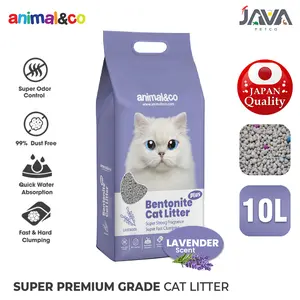 Pasir Kucing AnimalnCo Premium Lavender 10L Pasir Kucing Gumpal Wangi