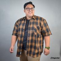 Gambar FERARINOV kemeja flannel big size 4xl 5xl 6xl 7xl 8xl hem kotak jumbo dari Big jordan online store Kab. Bandung 4 Tokopedia