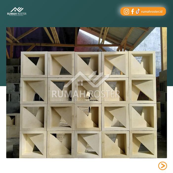 Jual Roster Beton/Roster Minimalis/Loster Beton - Motif V (2 muka ...