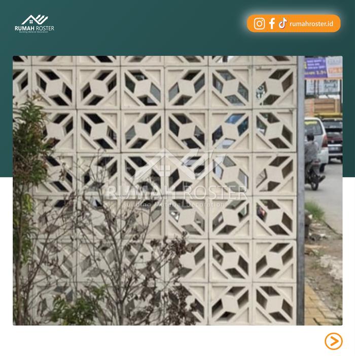 Jual Roster Beton/Roster Modern/Roster Beton Minimalis Motif Rante ...