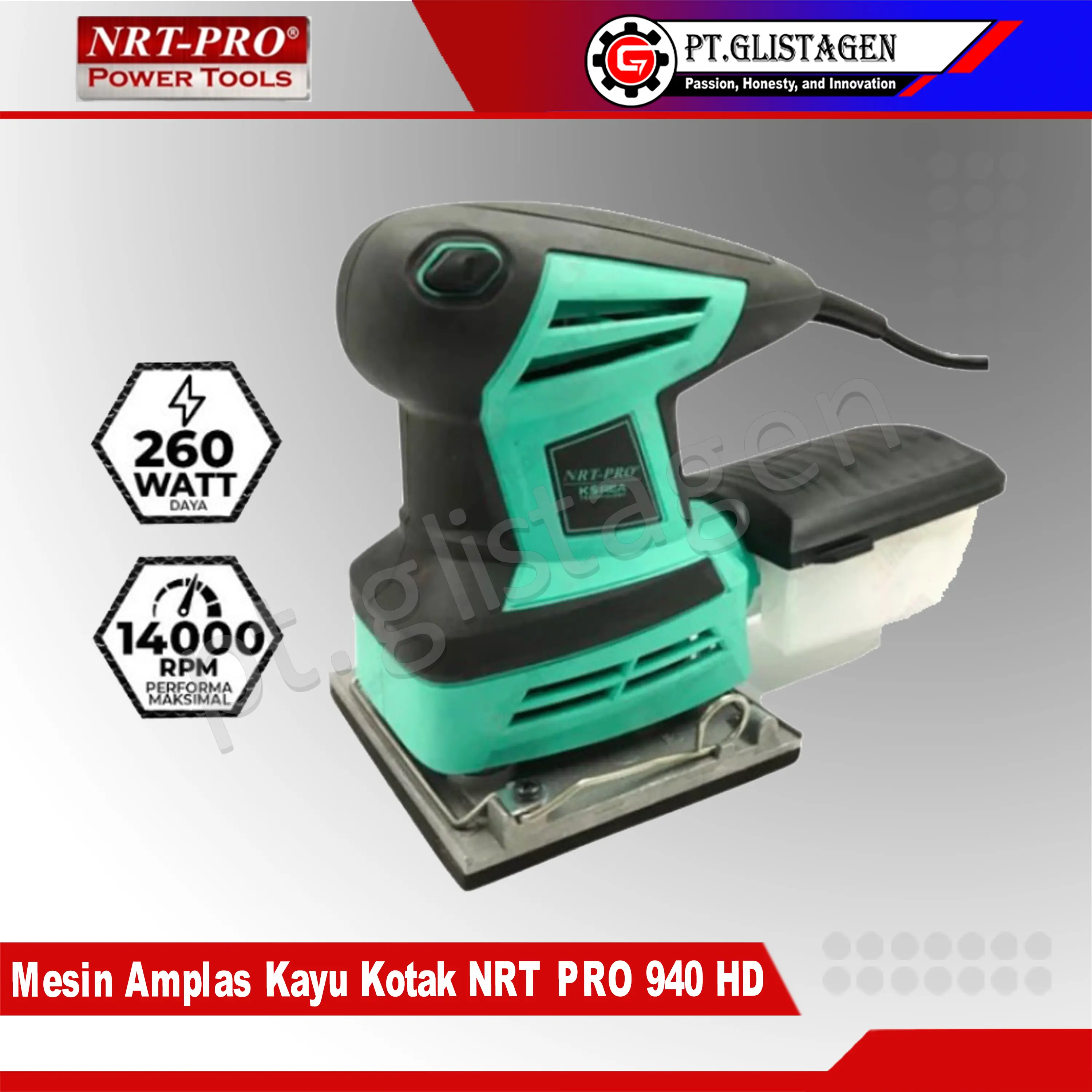 NRT-PRO 940 HD Mesin Sander Amplas Kayu Kotak 940HD ORIGINAL NRT-PRO