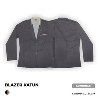 Gambar Jstro Jas Blazer Pria Katun Twil Hitam Formal Blazer Double Breasted - L dari Jstro Store Kota Yogyakarta 1 Tokopedia