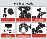 Gambar Jmary SR-56 Aluminum Super Clamp Bracket Pipe Holder Action Cam Phone Camera Kamera Led dari Metoocel Kota Surabaya 4 Tokopedia