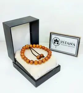 gelang kayu secang butiran bulat 8 mm