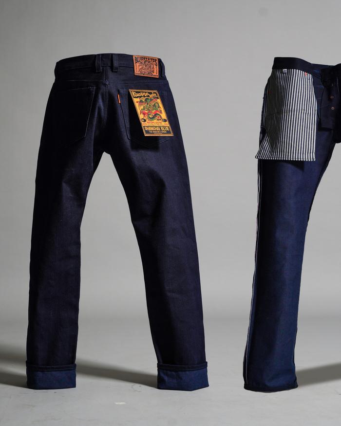 Gambar Shangai Blue 17.5 oz Indigo x Blue Weft Sanforized Selvedge Denim - 27 dari bluestatesdenim Kota Administrasi Jakarta Barat Tokopedia