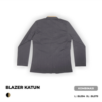 Gambar Jstro Jas Blazer Pria Katun Twil Hitam Formal Blazer Double Breasted - L dari Jstro Store Kota Yogyakarta 4 Tokopedia
