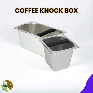 Professional Barista Tool Espresso Knock Box Coffee Stainless Steel