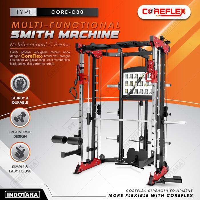 Jual Multi-gym CORE-C80 Multi-functional Smith Power Coreflex Smith ...
