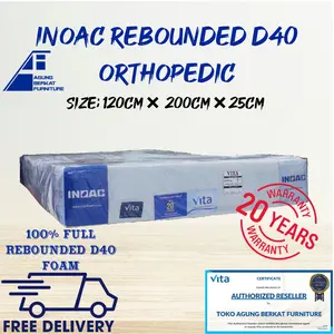 Kasur Busa Inoac Rebounded Rebonded 120cm Tebal 25 Garansi 20Tahun