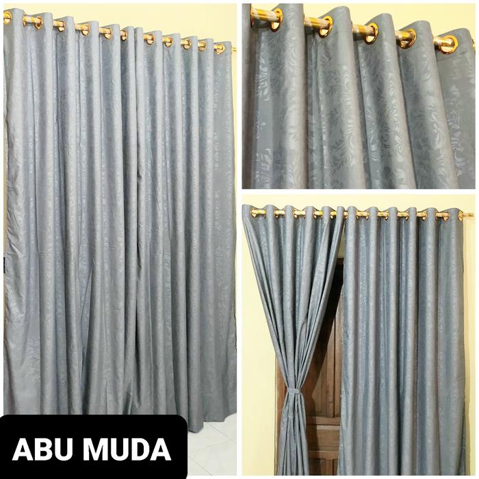 Gambar GORDEN MOTIF BUNGA HORDEN MURAH HORDENG RING TIRAI JENDELA KORDEN PINT dari damarahomeset Kota Banjarmasin Tokopedia