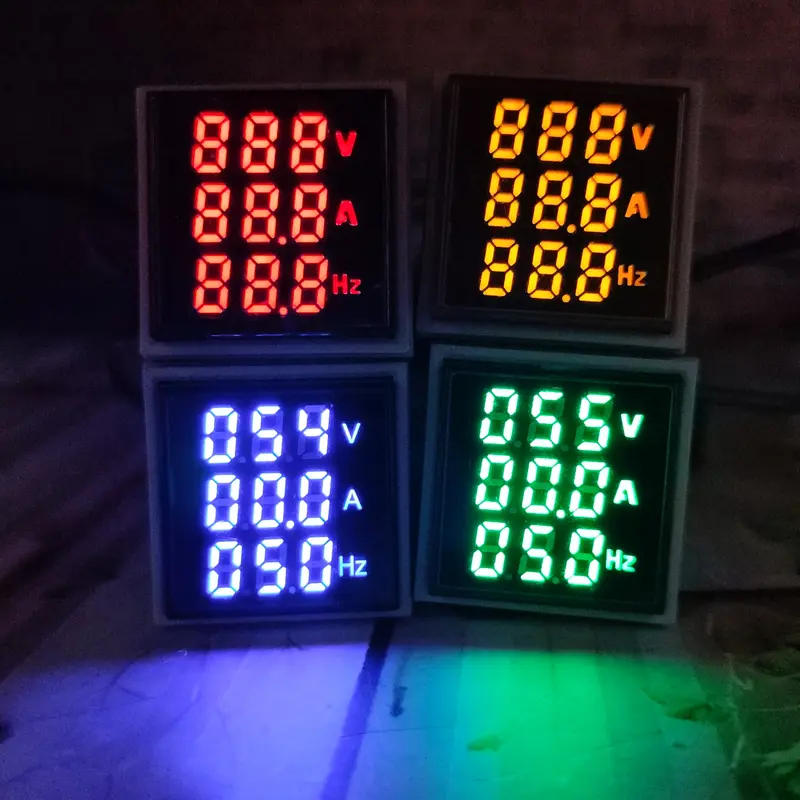 Pilot lamp lampu indikator voltmeter amperemeter volt ampere hz meter 2