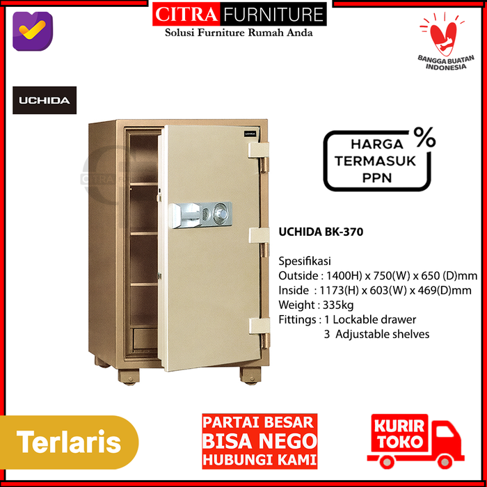 Gambar UCHIDA Brankas Besi BK-370 dari Citra furniture Kota Administrasi Jakarta Pusat Tokopedia